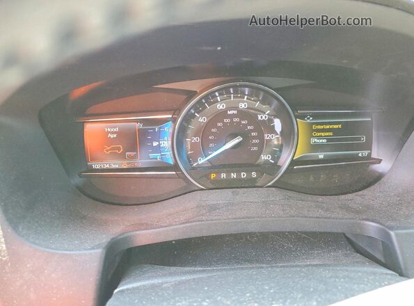 1FM5K8D8XJGC04050 2018 FORD EXPLORER Бордовый Вид щитка приборов