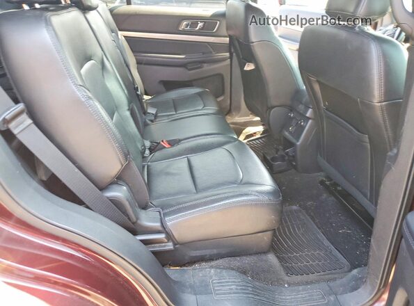 1FM5K8D8XJGC04050 2018 FORD EXPLORER Бордовый Вид задней части салона