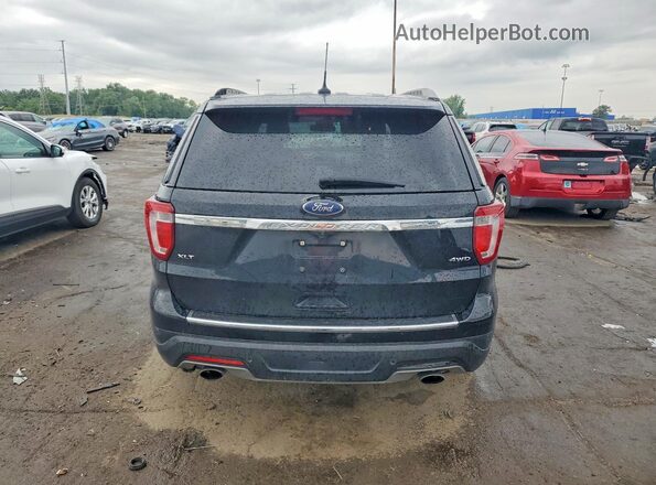 1FM5K8D8XJGC83820 2018 FORD EXPLORER Black Հետևի տեսք