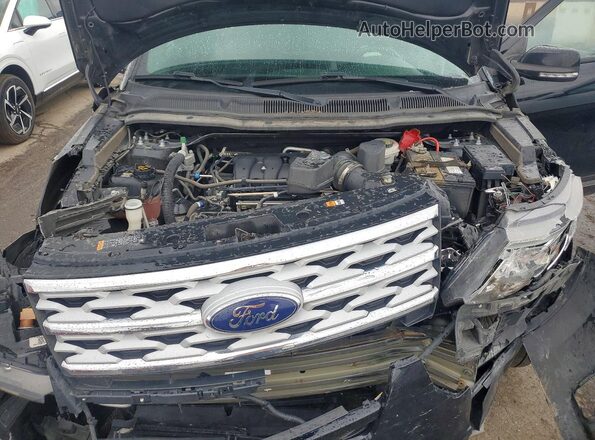 1FM5K8D8XJGC83820 2018 FORD EXPLORER Black Շարժիչի բաժամունքի տեսք