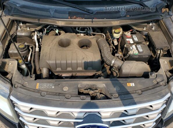 1FM5K8DH0HGA72667 2017 FORD EXPLORER Black Вид підкапотного простору