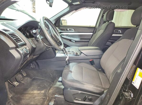 1FM5K8DH0HGD63167 2017 FORD EXPLORER Черный Вид салона спереди