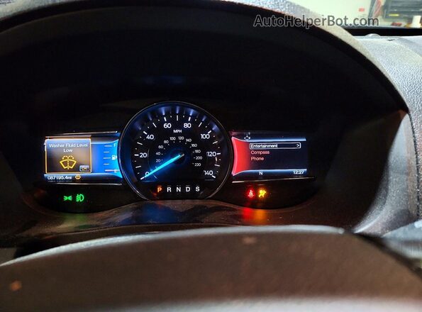 1FM5K8DH0HGD63167 2017 FORD EXPLORER Черный Вид щитка приборов