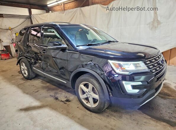 1FM5K8DH0HGD63167 2017 FORD EXPLORER Черный Передняя правая четверть