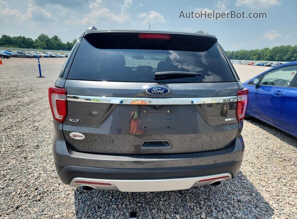 1FM5K8DH0HGD73682 2017 FORD EXPLORER Gray Rear view