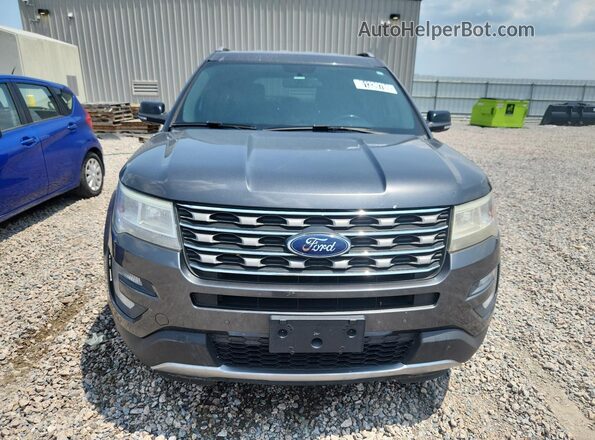 1FM5K8DH0HGD73682 2017 FORD EXPLORER Gray Front view