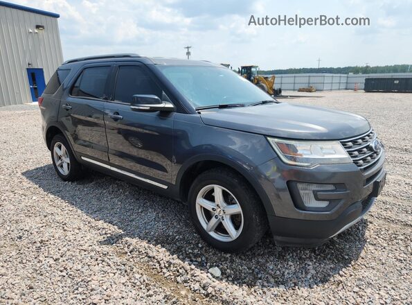 1FM5K8DH0HGD73682 2017 FORD EXPLORER Gray Front right