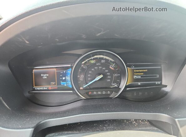1FM5K8DH0HGD73682 2017 FORD EXPLORER Gray Instrument cluster view