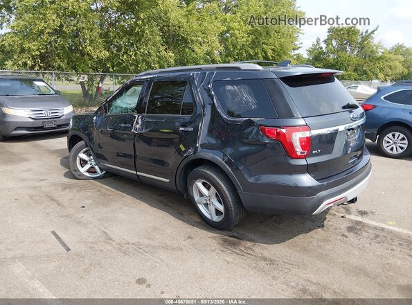 1FM5K8DH1HGE13106 2017 FORD EXPLORER Black Rear left