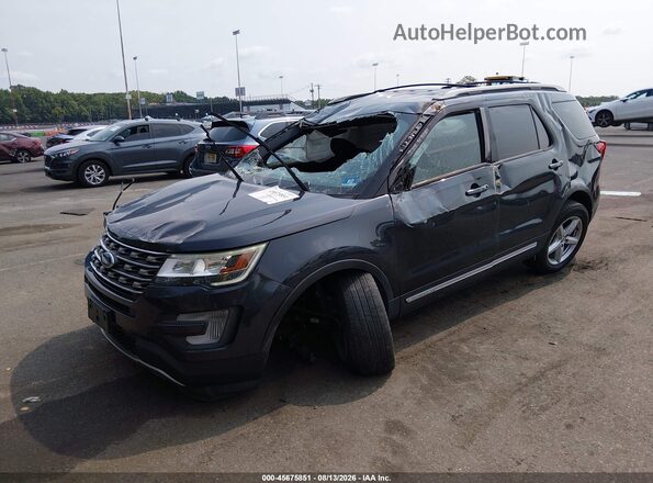 1FM5K8DH1HGE13106 2017 FORD EXPLORER Black Front left