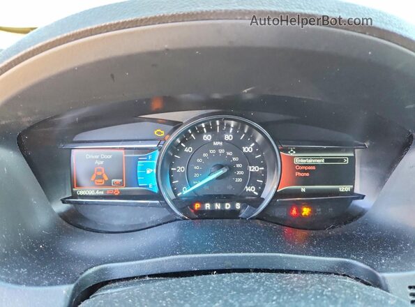 1FM5K8DH1JGA03069 2018 FORD EXPLORER Черный Вид щитка приборов