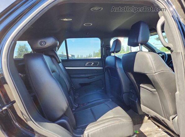 1FM5K8DH1JGA03069 2018 FORD EXPLORER Черный Вид задней части салона