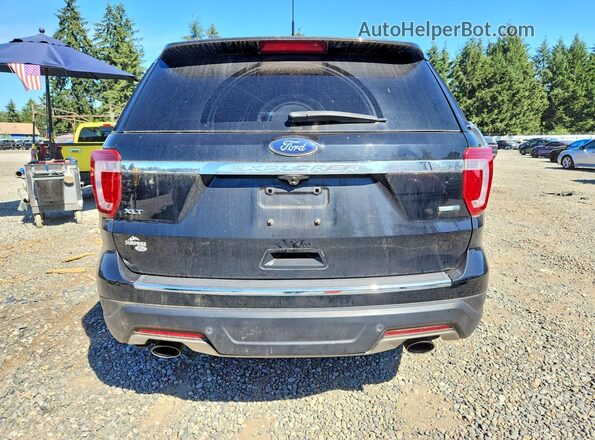 1FM5K8DH1JGA03069 2018 FORD EXPLORER Черный Вид сзади