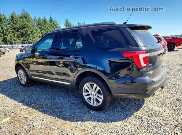 1FM5K8DH1JGA03069 2018 FORD EXPLORER Черный Задняя левая четверть