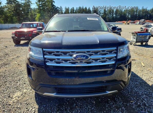 1FM5K8DH1JGA03069 2018 FORD EXPLORER Черный Вид спереди