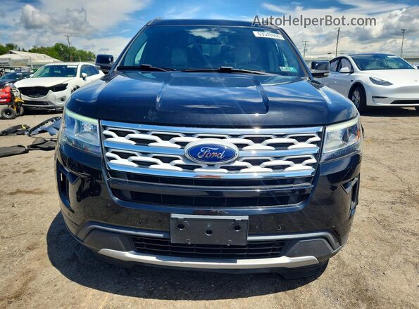 1FM5K8DH1JGC50883 2018 FORD EXPLORER Black წინა ხედი