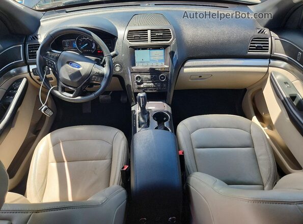 1FM5K8DH1JGC50883 2018 FORD EXPLORER Black წინა პანელის ხედი