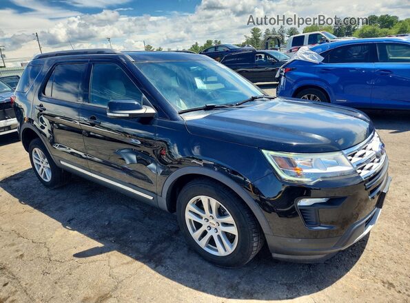 1FM5K8DH1JGC50883 2018 FORD EXPLORER Black წინა მარჯვენა