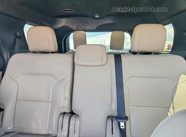 1FM5K8DH1JGC50883 2018 FORD EXPLORER Black უკანა სავარძლების ხედი