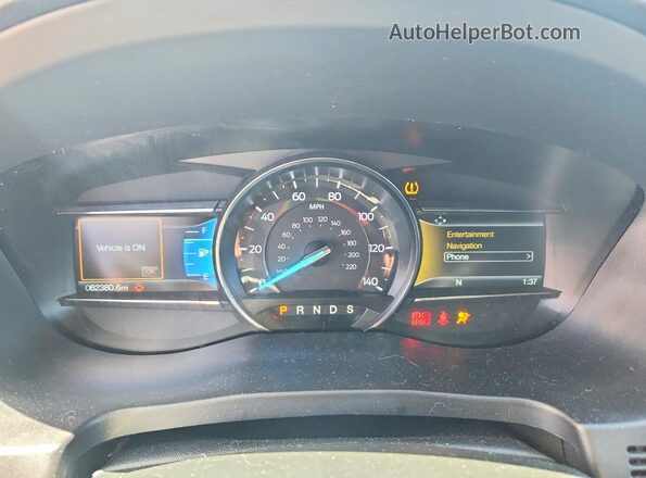 1FM5K8DH1JGC50883 2018 FORD EXPLORER Black ხელსაწყოთა პანელის ხედი