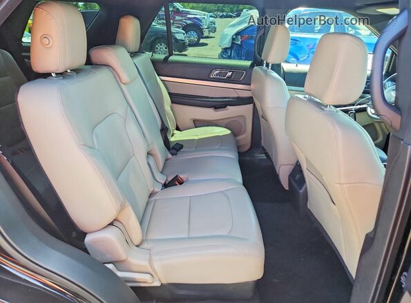 1FM5K8DH1JGC50883 2018 FORD EXPLORER Black უკანა სალონის ხედი