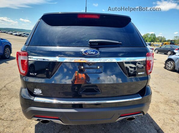 1FM5K8DH1JGC50883 2018 FORD EXPLORER Black უკანა ხედი