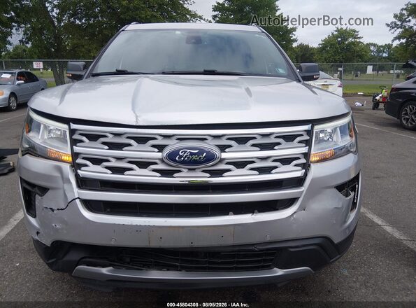 1FM5K8DH1KGA56940 2019 FORD EXPLORER Silver Front view