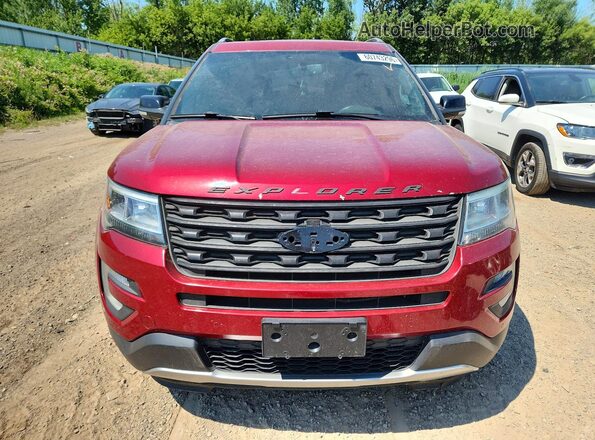 1FM5K8DH2GGC56314 2016 FORD EXPLORER Red Front view