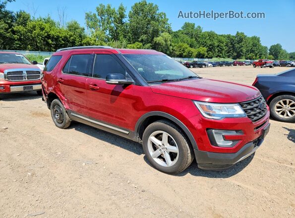 1FM5K8DH2GGC56314 2016 FORD EXPLORER Red Front right
