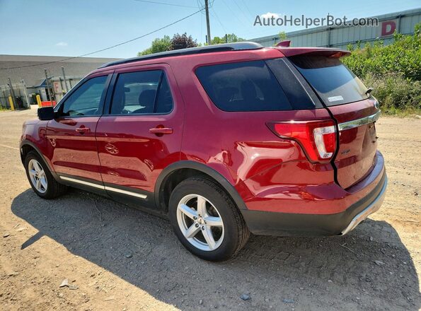 1FM5K8DH2GGC56314 2016 FORD EXPLORER Red Rear left