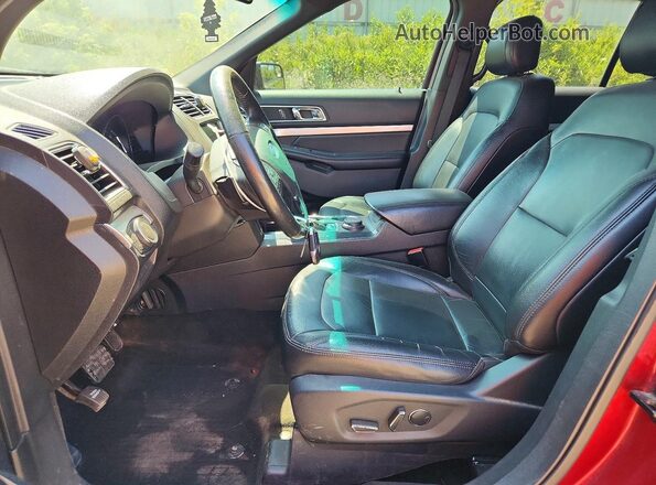 1FM5K8DH2GGC56314 2016 FORD EXPLORER Red Front interior view