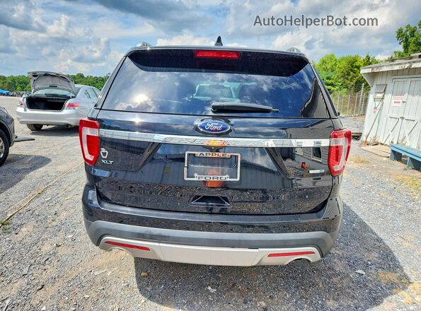 1FM5K8DH2HGE18279 2017 FORD EXPLORER Blue Widok naklejki z numerem VIN