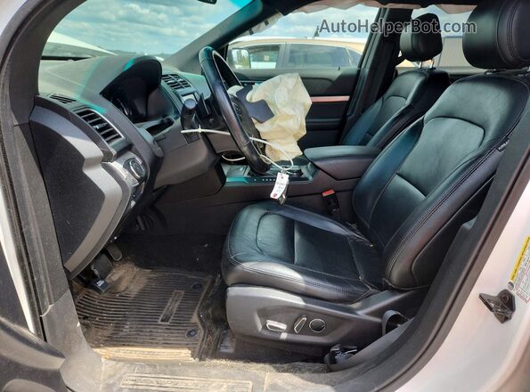 1FM5K8DH3GGC84364 2016 FORD EXPLORER Белый Вид салона спереди
