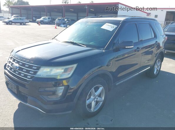 1FM5K8DH4GGA72489 2016 FORD EXPLORER Black Przód lewy
