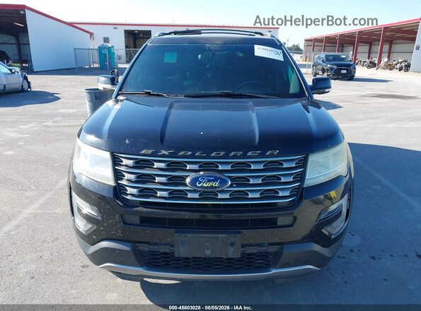 1FM5K8DH4GGA72489 2016 FORD EXPLORER Black Widok zestawu wskaźników