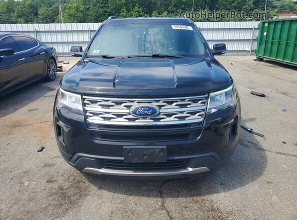 1FM5K8DH4JGA33280 2018 FORD EXPLORER Black წინა ხედი