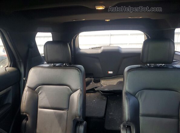 1FM5K8DH4JGA33280 2018 FORD EXPLORER Black უკანა სავარძლების ხედი