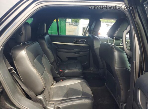 1FM5K8DH4JGA33280 2018 FORD EXPLORER Black უკანა სალონის ხედი