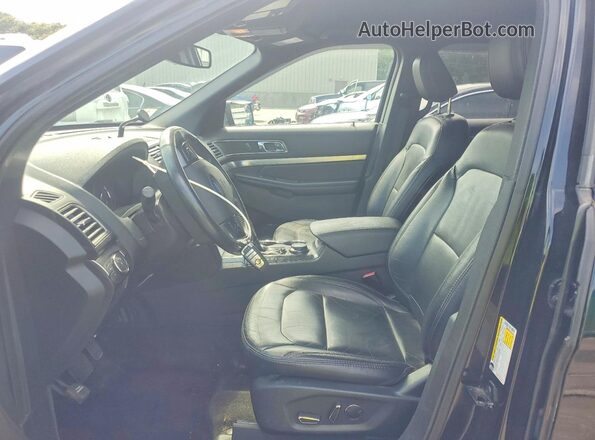 1FM5K8DH4JGA33280 2018 FORD EXPLORER Black წინა სალონის ხედი