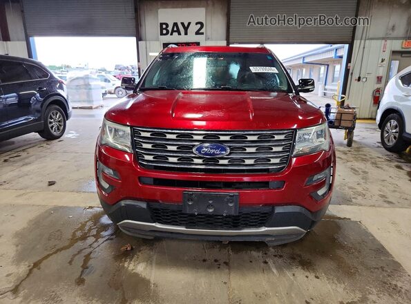 1FM5K8DH6HGA32769 2017 FORD EXPLORER Red Widok z przodu