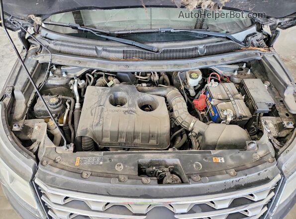 1FM5K8DH6HGA85679 2017 FORD EXPLORER Gray Engine compartment view