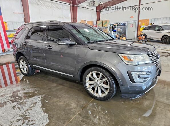 1FM5K8DH6HGA85679 2017 FORD EXPLORER Gray Front right