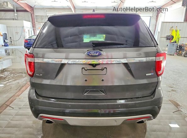 1FM5K8DH6HGA85679 2017 FORD EXPLORER Gray Rear view