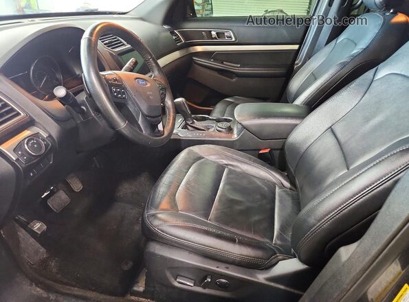 1FM5K8DH6HGA85679 2017 FORD EXPLORER Gray Front interior view