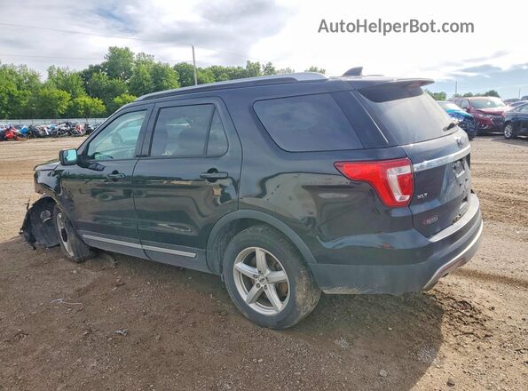 1FM5K8DH7HGD52585 2017 FORD EXPLORER Черный Задняя левая четверть