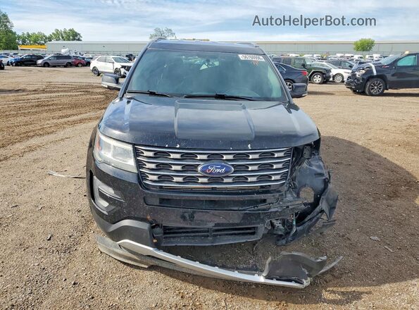 1FM5K8DH7HGD52585 2017 FORD EXPLORER Черный Вид спереди