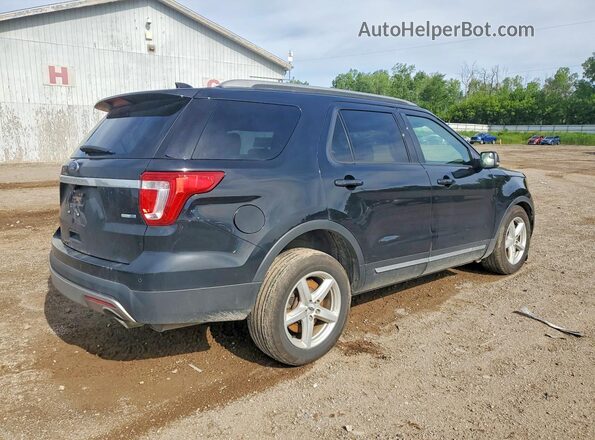 1FM5K8DH7HGD52585 2017 FORD EXPLORER Черный Задняя правая четверть
