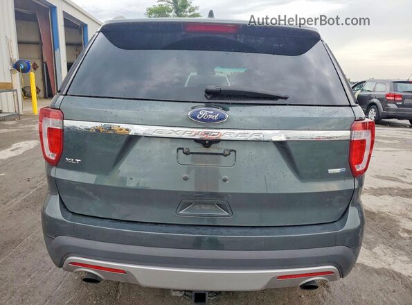 1FM5K8DH9GGD11485 2016 FORD EXPLORER Gray Вид ззаду