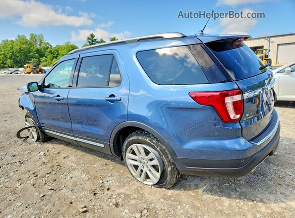 1FM5K8DHXJGA74738 2018 FORD EXPLORER Blue Հետևի ձախ