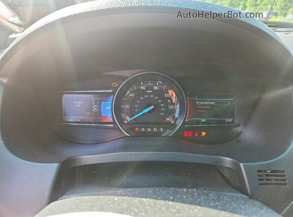 1FM5K8F80GGA54651 2016 FORD EXPLORER Red Vista del cuadro de instrumentos
